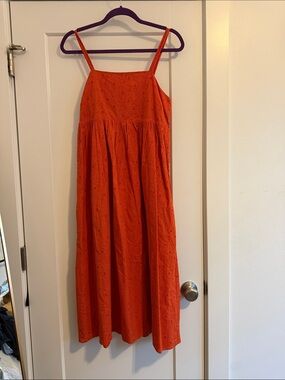 madewell denim cami midi dress Flare Denim Midi Dress by Madewell